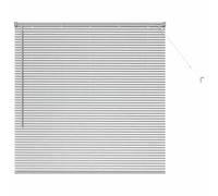 vidaXL Tendaggi a veneziana Argento 130 x 130 cm Alluminio