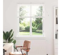 vidaXL Tenda per Finestra con Tende Altro Bianco 100 x 130 cm Alluminio