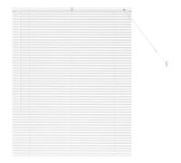 vidaXL Tendaggi a veneziana Bianco 130 x 100 cm Alluminio