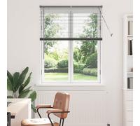 vidaXL Tendaggi a Veneziana Grigio Scuro 130 x 100 cm Alluminio, Tende Moderne per Interni, Alluminio Regolabile, veneziane rettangolari, Eleganti per casa e Ufficio
