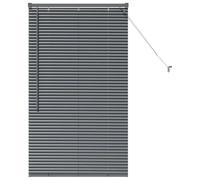 vidaXL Tendaggi a veneziana Grigio Scuro 130 x 80 cm Alluminio