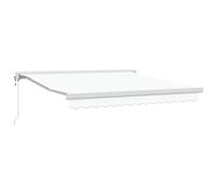 vidaXL Tendalino Automatico Retrattile Bianco 300 x 250 cm, Resistente ai Raggi UV, Perfetto per Esterni. Ha Caratteristiche Regolabili e Offre Una Copertura Solare per Il Patio, Protezione per Il gi