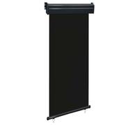 vidaXL - Balkon-Seitenmarkise 80 × 250 cm Schwarz