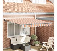 vidaXL Tendalino Manuale Ritrattile a Strisce Multicolore 350x250 cm
