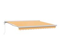 vidaXL Tendalino retrattile Sabbia 300 x 250 cm Tessuto e Metallo, Awnings da Giardino e Terrazza, Rettangolari, Moderni, Regolabili per Protezione Solare, Ombra Esterna