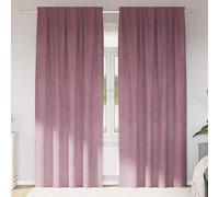 vidaXL Tende 2 pcs Rosa scuro 140 x 225 cm Velluto