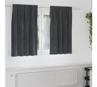 vidaXL Tende 2 pz Grigio Chiaro 140 x 140 cm Velluto