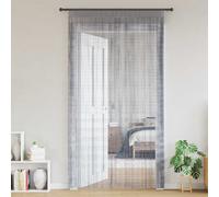 vidaXL Tende a Filo 2 pz Grigio Chiaro 140x250 cm, Tenda a Frange, Tenda a Tasca con Asta, divisorio, Tenda a Corda per Porte, Tenda a Filo