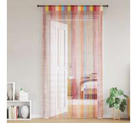 vidaXL Tende a Filo 2 pz Multicolore 140x250 cm, Tenda a Frange, Tenda a Tasca con Asta, divisorio, Tenda a Corda per Porte, Tenda a Filo