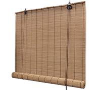 vidaXL Tende a Rullo in Bambù Marrone 140x160 cm