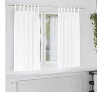 vidaXL Tende Blackout con Anelli 2 pcs Bianco Puro 175 x 140 cm