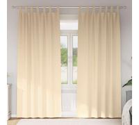 vidaXL Tende Blackout con Anelli 2 pcs Crema 245 x 140 cm Poliestere