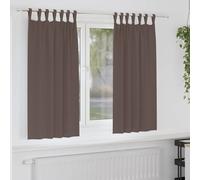 vidaXL Tende Blackout con Anelli 2 pcs Marrone Scuro 175 x 140 cm