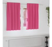 vidaXL Tende Blackout con Anelli 2 pcs Rosa Vivo 140 x 140 cm