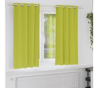 vidaXL Tende Blackout con Anelli 2 pcs Verde 175 x 140 cm Poliestere