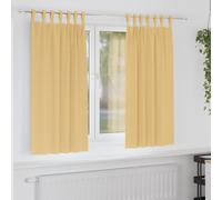vidaXL Tende Blackout con Anelli 2 pz Beige 175 x 140 cm Poliestere