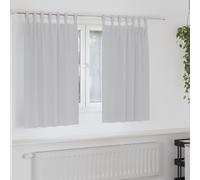 vidaXL Tende Blackout con Anelli 2 pz Grigio Chiaro 140 x 140 cm