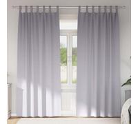 vidaXL Tende Blackout con Anelli 2 pz Grigio Metallico 245 x 140 cm