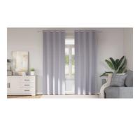 vidaXL Tende Blackout con Anelli 2 pz Grigio Metallico 245 x 140 cm