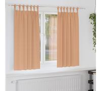 vidaXL Tende Blackout con Anelli 2 pz Marrone Chiaro 175 x 140 cm