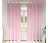 vidaXL Tende Blackout con Anelli 2 pz Rosa baby 260 x 140 cm