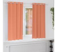 vidaXL Tende Blackout con Anelli 2 pz Terracotta 175 x 140 cm