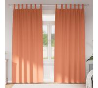 vidaXL Tende Blackout con Anelli 2 pz Terracotta 260 x 140 cm