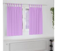 vidaXL Tende Blackout con Anelli 2 pz Viola 140 x 140 cm Poliestere