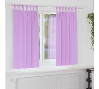 vidaXL Tende Blackout con Anelli 2 pz Viola 175 x 140 cm Poliestere