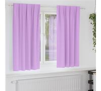 vidaXL Tende Blackout con Anelli 2 pz Viola 175 x 140 cm Poliestere