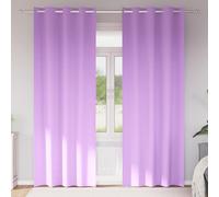 vidaXL Tende Blackout con Anelli 2 pz Viola 225 x 140 cm Poliestere