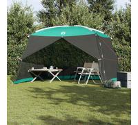vidaXL Tende con tetto verde mare 380 x 380 x 225 cm Poliestere