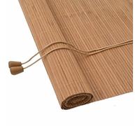 vidaXL Tende e Ombre per Finestra Altro Marrone Chiaro bambù, Tende a Battente in Bamboo rettangolari Moderne per Il Soggiorno, Tende oscuranti manuali, Decorazioni Funzionali Personalizzabili