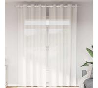 vidaXL Tende in Voile con Occhielli 2 pz Bianco
