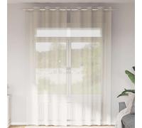 vidaXL Tende in Voile con Occhielli 2 pz Crema 140x300 cm, Tenda a Rete, Tenda Trasparente, Voile per Finestra, Trattamento Finestra, Tenda Pura Voile