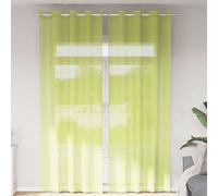 vidaXL Tende in Voile con Occhielli 2 pz Verde Mela 140x300 cm