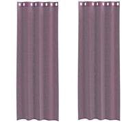 vidaXL Tende in Voile con Occhielli 2 pz Viola 140x300 cm