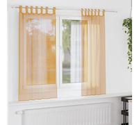 vidaXL Tende in Voile con Passanti 2 pz Arancio 140x175 cm