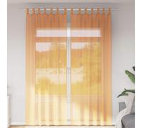 vidaXL Tende in Voile con Passanti 2 pz Arancio 140x260 cm