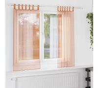 vidaXL Tende in Voile con Passanti 2 pz Terracotta 140x175 cm