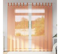 vidaXL Tende in Voile con Passanti 2 pz Terracotta 140x225 cm
