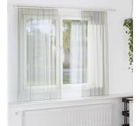 vidaXL Tende in Voile con Tasche per Aste 2 pz Grigio Chiaro