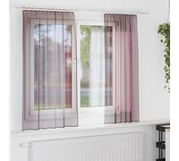 vidaXL Tende in Voile con Tasche per Aste 2 pz Viola