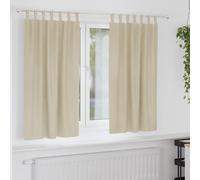 vidaXL Tende oscuranti 2 pcs Crema 140 x 175 cm Velluto