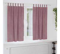 vidaXL Tende oscuranti 2 pcs Rosa scuro 140 x 175 cm Velluto