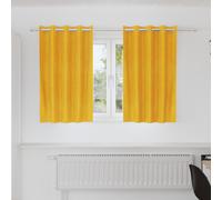 vidaXL Tende oscuranti 2 pz Giallo Senape 140 x 140 cm Velluto