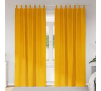 vidaXL Tende oscuranti 2 pz Giallo Senape 140 x 225 cm Velluto