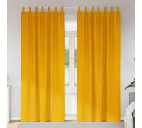vidaXL Tende oscuranti 2 pz Giallo Senape 140 x 260 cm Velluto