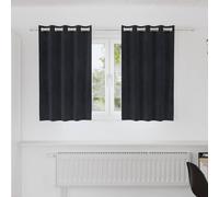 vidaXL Tende oscuranti 2 pz Nero 140 x 140 cm Velluto