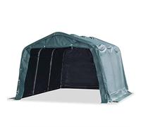 vidaXL Tendone Bestiame Rimovibile PVC 550 g/m² 3,3x4,8 m Verde Scuro